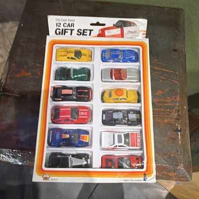 Intex Recreation Diecast Metal Multicolor Car 12 Gift Set Unopened Box 1987
