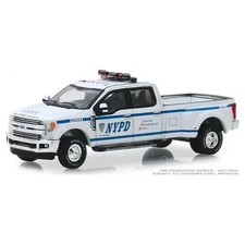 1/64 2019 Ford F-350 Dually, NYPD, Dually Drivers Series 2 46020-F