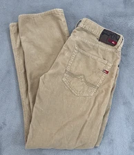 Quik Silver Quik Jean Mens  32x32 Regular Fit Corduroy Tan Pants Free Shipping