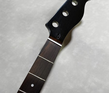 P Bass Maple guitar neck rosewood inlay 20 Fret 34inch Black gloss part
