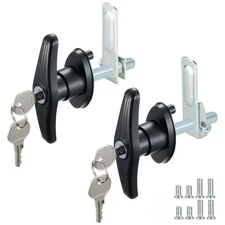  Truck Cap Camper Shell T-Handle Lock Latch Set, Truck Bed Topper Door Locking 
