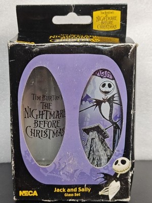Nightmare Before Christmas (Jack Skellington Glass Set) Set Of 2 (NECA) NO SALLY