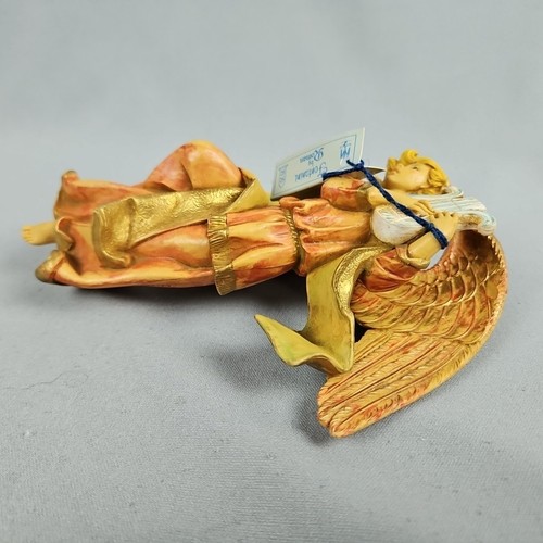 Fontanini Engel mit Leier #468 Weihnachtsschmuck zum Aufhängen SImonetti Depose Italy - Bild 4 von 6