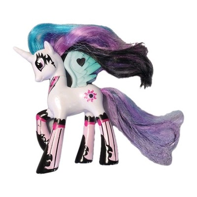 2011 My Little Pony Ponymania Goth Dark Princess Celestia Brushable G4 MLP 