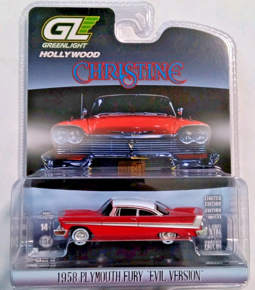 GREENLIGHT 1:64 1958 CHRISTINE EVIL VERSION PLYMOUTH FURY HOLLYWOOD 1983 MOVIE!! - Image 4 of 4