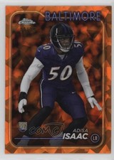 2024 Topps Chrome Sapphire Edition Rookies Orange 1/25 Adisa Isaac #218 16tx