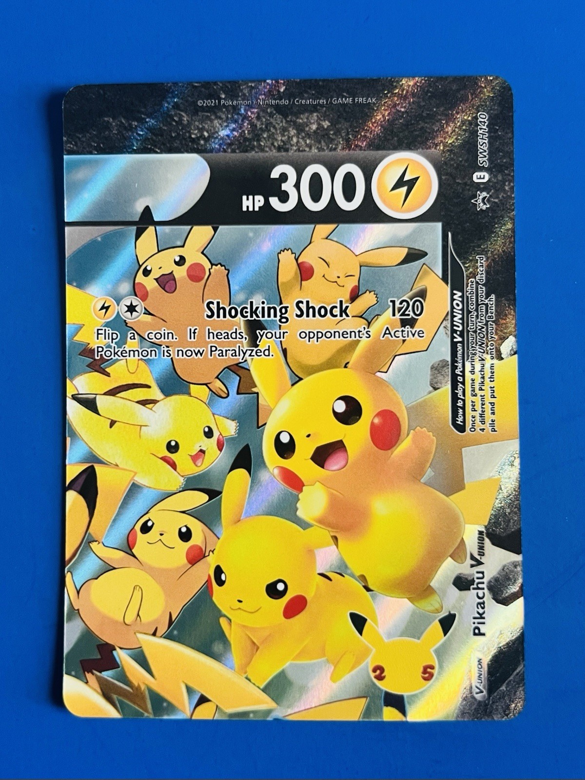 Pokémon TCG Pikachu V-Union Pokemon Promos SWSH140 Holo Promo Card