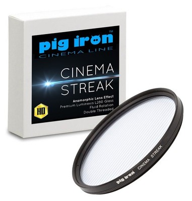 58 mm Cinema Streak Filter Roheisen anamorphe Linse Flare Effekt blaues Glas (UK)