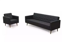 Komplette Sofagarnitur Sessel Dreisitzer Stil MöBel Arbeitszimmer 3+1
