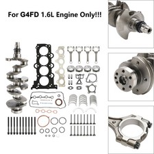 G4FD Engine Rebuild Overhaul Kit w/Crankshaft&Connecting Rod for Hyundai 1.6L GM