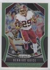 2019 Panini Prizm Green Prizm Derrius Guice #63 0q1p