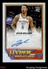 2025-26 Hoops Hyper Signatures #HHSJWI Jaylin Williams AUTO THUNDER