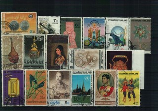 Thailand Briefmarkenlot 1 Steckkarte postfrisch/gestempelt