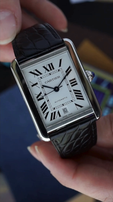 Cartier Tank Solo XL Automatic Date W5200027 Stainless Steel 2000s