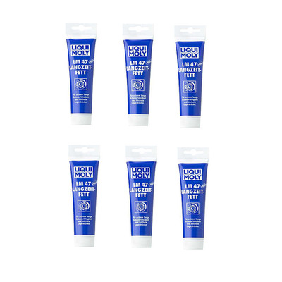 Liqui Moly - LM 47 LONGLIFE FETT MOS2 100G - SCHWERLASTSCHMIERSTOFF x6 (0,6L)