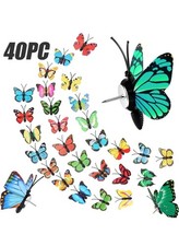 40 Packs Butterfly Thumb Tacks Decorative Push Pins Colorful Cute Pushpins...