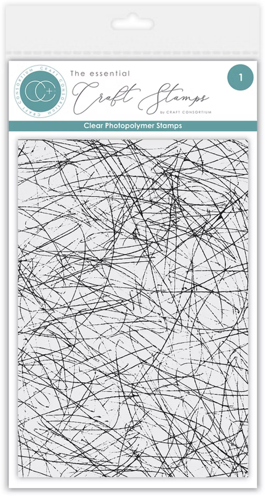 The Essential Craft Stamps - Scribble - Photopolymer Stamp by Craft Consortium