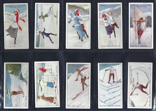 LAMBERT & BUTLER - WINTER SPORTS - FULL SET OF 25 CARDS