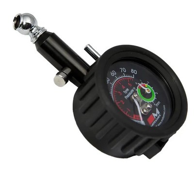 Reifendruckprüfer mit eingebauter Reifenprofiltiefe Motamec Motorsport Analog