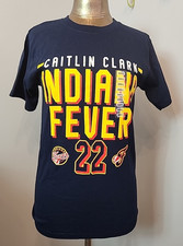 NWT Caitlin Clark Indiana Fever T-Shirt #22 Womens Size S Chest 35 SS 208-36619