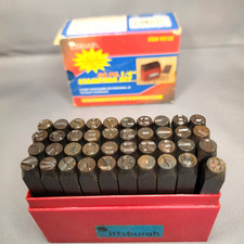 Pittsburgh 36pcs 1/4" Steel Metal Punch Letter and Number Stamping Set