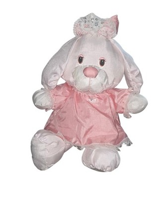 1987 Potpourri Press Pink Bunny Rabbit Plush Lovey Penny Blankie Adventures 11''