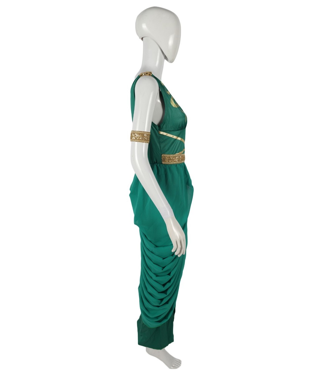 green emerald velvet dress MNM Couture 2761