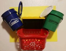 Lowe’s Menards Target MINI BUCKET TEENY TOTE MINI BASKET SET - 4 TOTAL