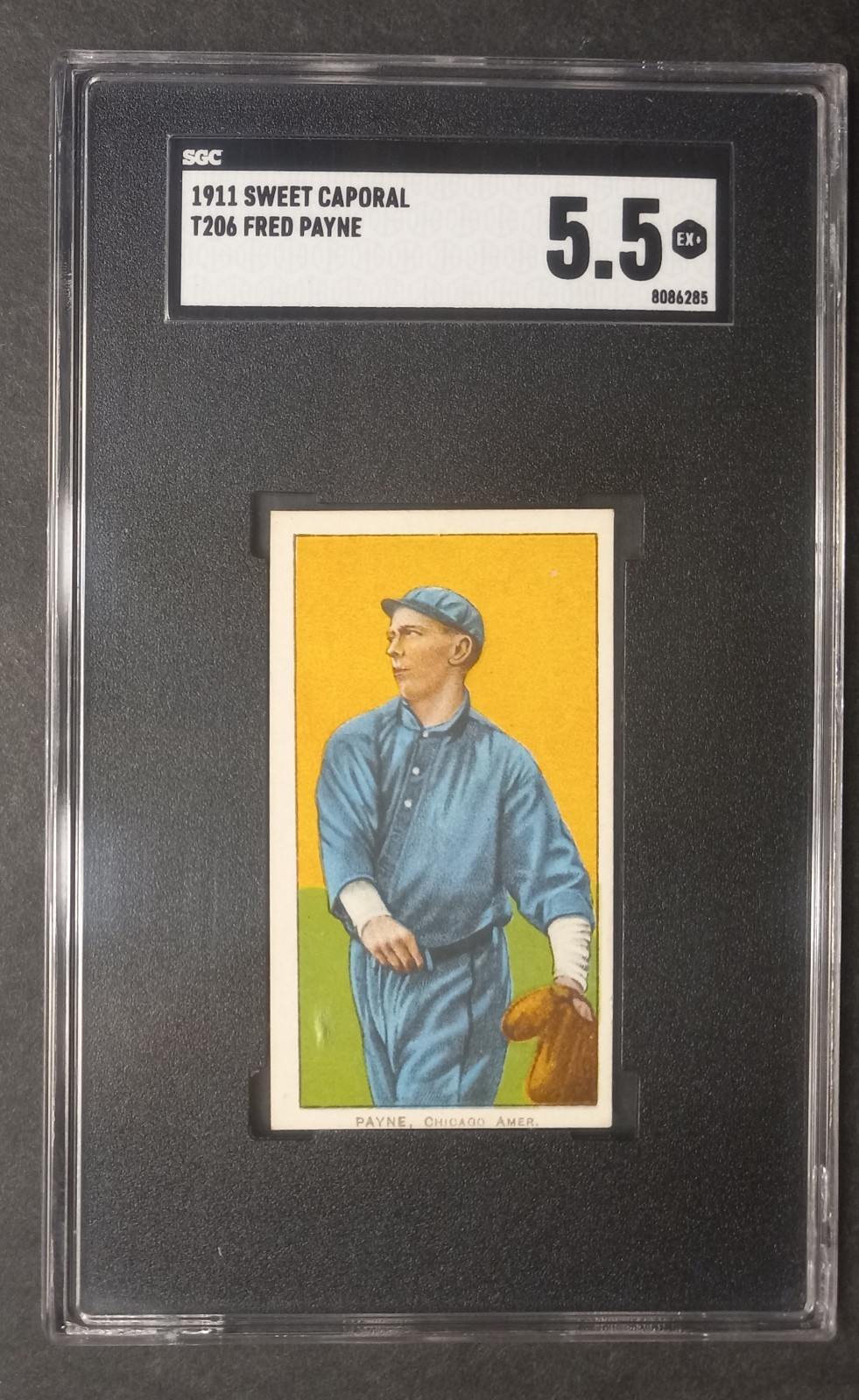 1909-11 T206 - Fred Payne - Sweet Caporal 350-460/30 - SGC 5.5 EX+