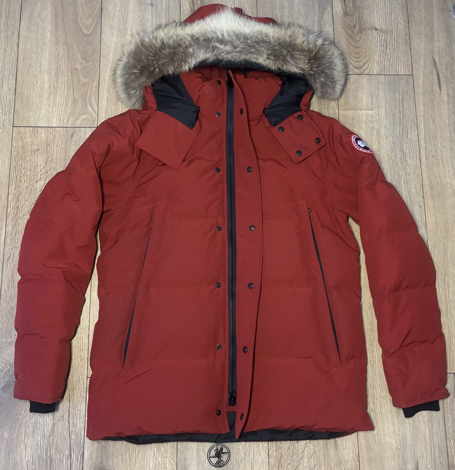 CANADA GOOSE Wyndham Parka Heritage Men's Red Marine Jacket Size L RRP £1450