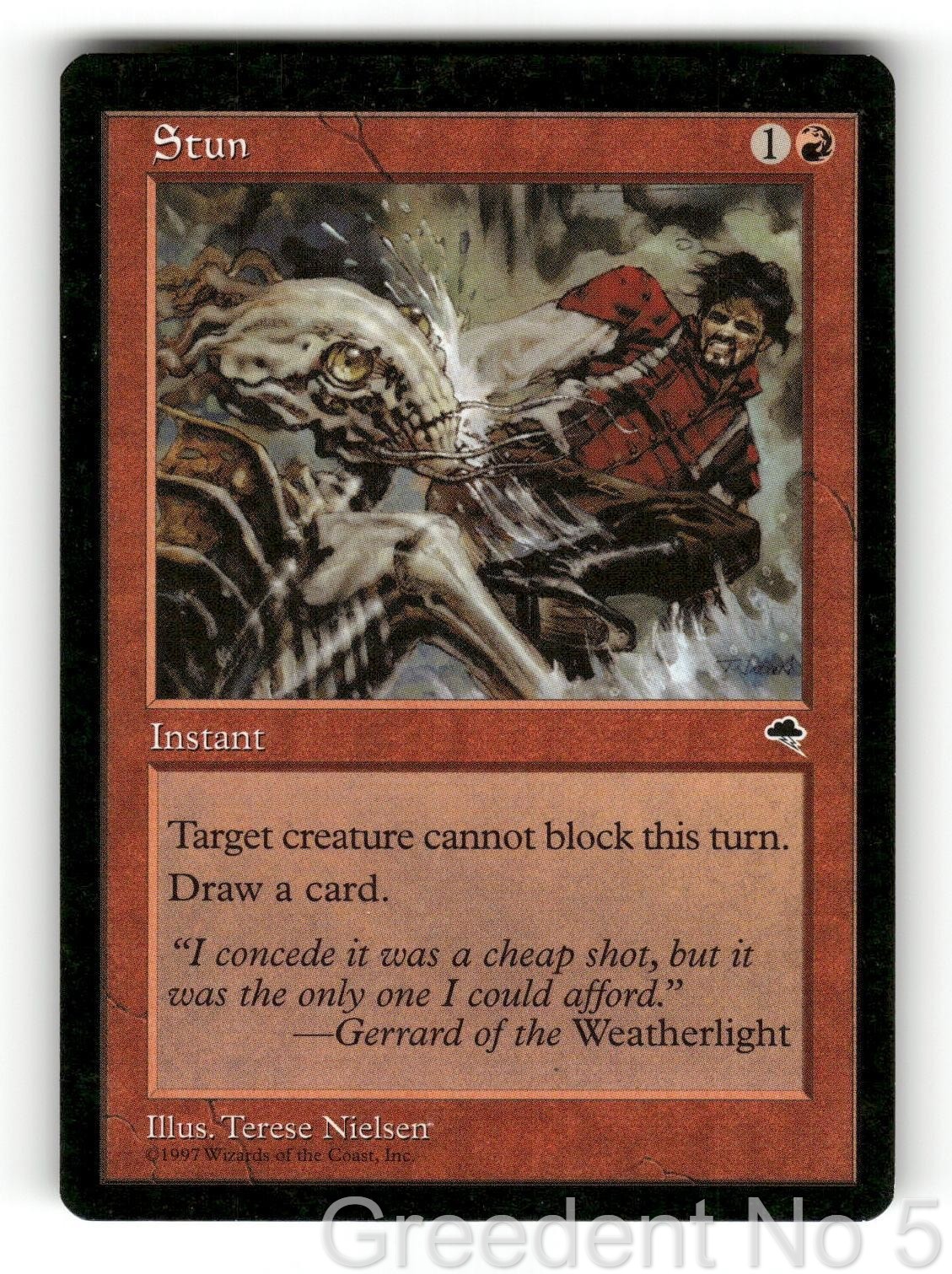 Stun 207 Common Tempest Magic: The Gathering Lightly Played