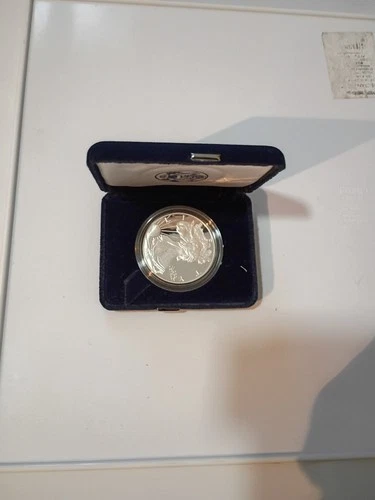 1998 P Proof $1 American Silver Eagle Dollar With COA