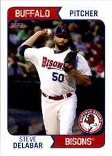 2015 Buffalo Bisons Choice #7 Steve Delabar Fort Knox Kentucky KY Baseball Card