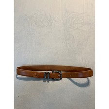 Brighton Vintage 1993 Brown Leather Western Belt Silver Buckle Mens Large