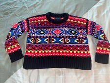 Ralph Lauren Sweater Youth Size 5 Merino Wool / Lambs Wool - Aztec