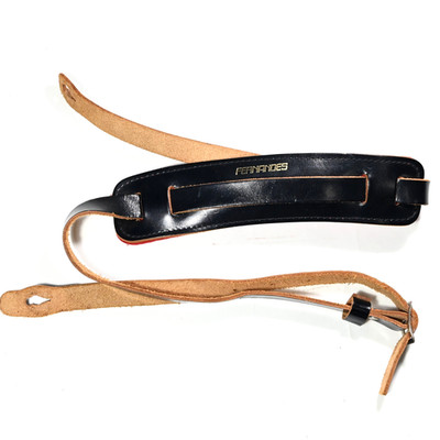 Vintage FERNANDES GUITARS ''Skinny'' Style Genuine Leather Strap, 1980s Japan