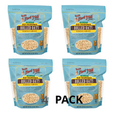 4 Pack Bob's Red Mill Non-GMO Organic Old Fashioned Rolled Oats 32 oz Bag