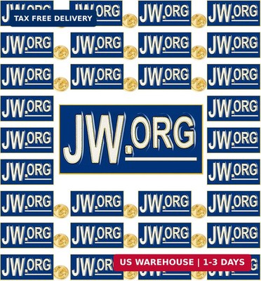 12/25/50/100 pieces small Rectangular blue JW.ORG pins for Suit jacket Enamel JW