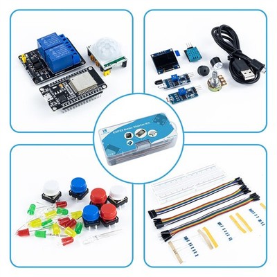 Für Arduino Starter DIY Kit ESP32 WiFi Board PIR Sensor Modul LED Jumper