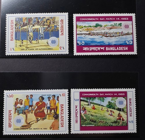 1983 Bangladesh set of 4 stamps Commonwealth Day MNH/MUH