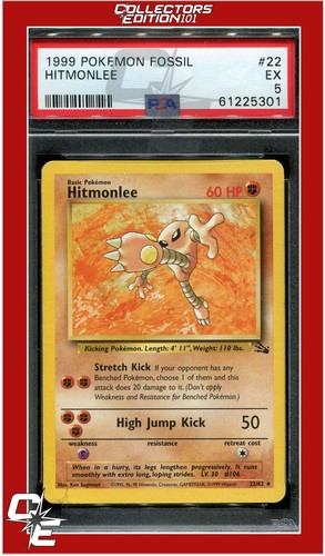 Hitmonlee (Unlimited) graded PSA 5 for sale on eBay