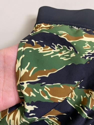 Tachuntfish Green Camo Shorts Youth Size 14 Elastic Gym Drawstring Athletic - Picture 4 of 18