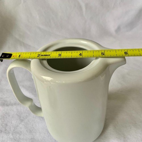 Porcelain Plus by Fairwinds Teapot, White 3-cup capacity, Unique Handle Shape - Picture 14 of 14