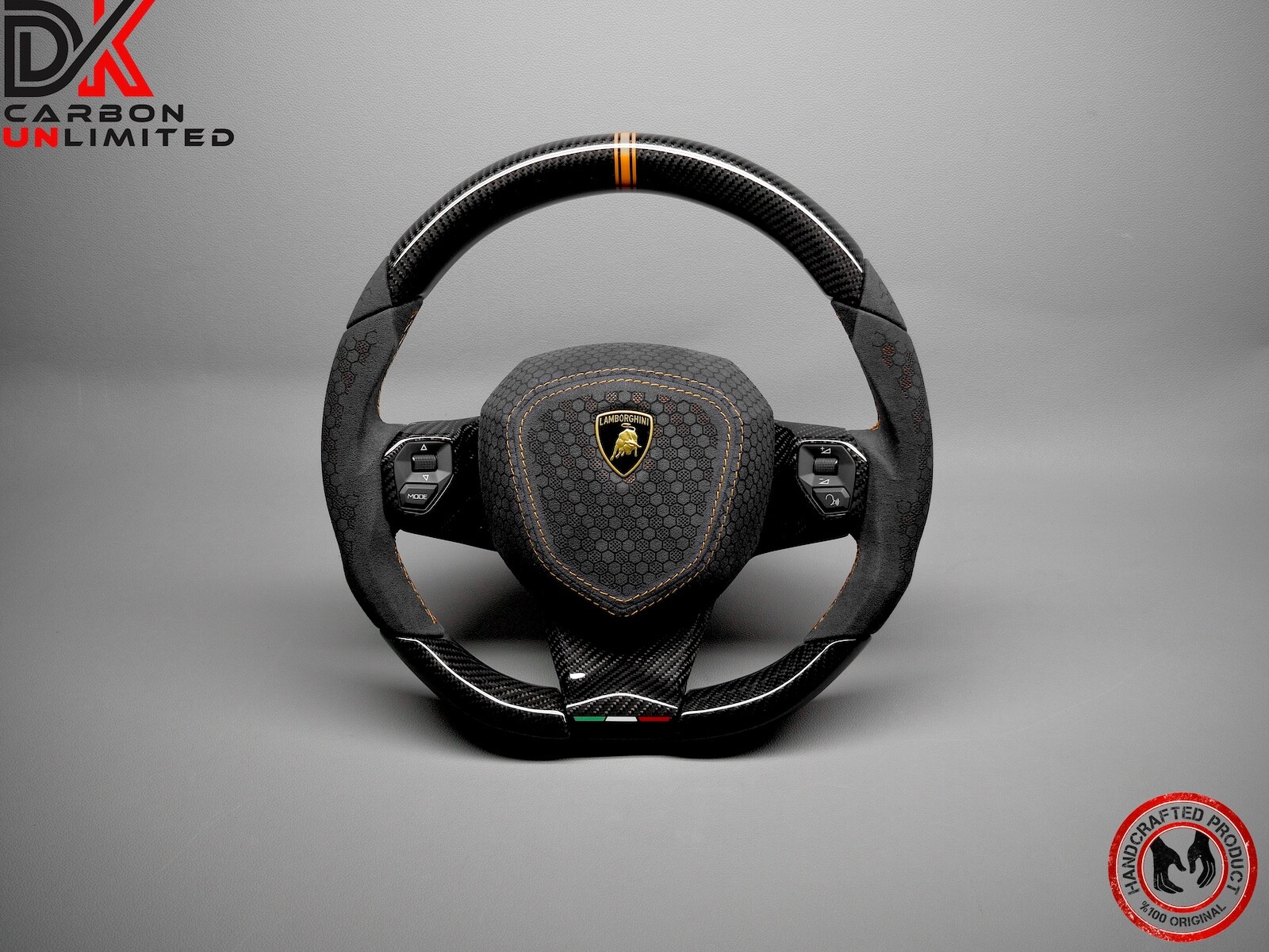 Lamborghini Aventador LP700 LP740 LP750 SVJ63 Alcantara Carbon Steering Wheel v3