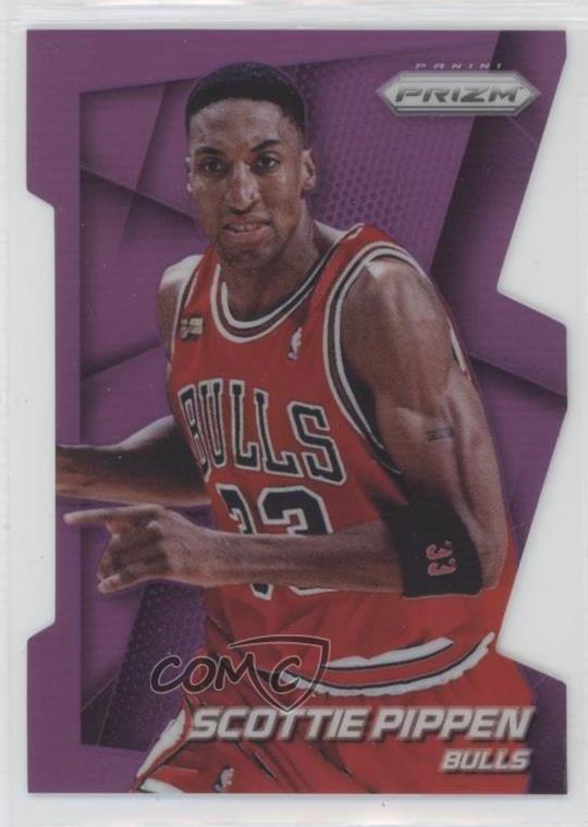 2014-15 Panini Prizm Purple Die-Cut Prizm /139 Scottie Pippen #218 HOF