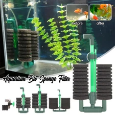 Large Sponge Filter Fish Tank Air Pump Skimmer Aquarium Bio Biochemical Filter