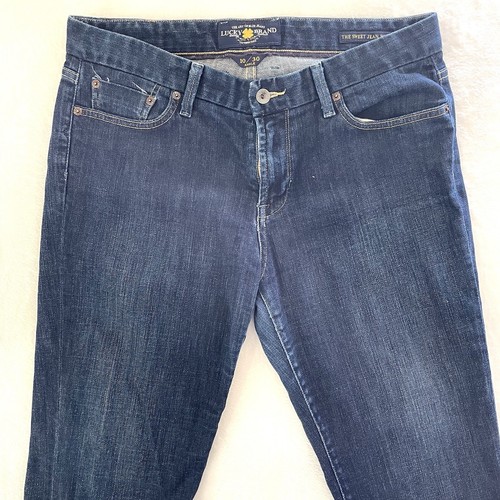Lucky Brand Women's Size 10/30 Ankle The Sweet Jean Boot Blue Denim Jeans 33x30 - Picture 2 of 12