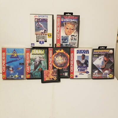 Sega 8 Games Bundle Sea Quest Ecco NBA Jam Lion King And More