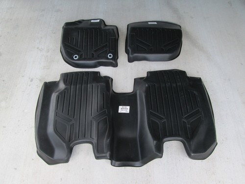 2016-2022 HONDA HR-V SMARTLINER ALL-WEATHER RUBBER FLOOR MATS LINERS BLACK SET - Picture 6 of 9