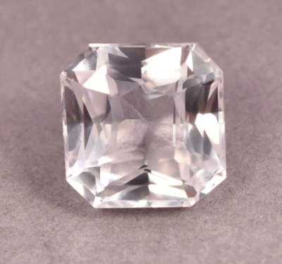 #ad Natural 22 Ct White Sapphire Asscher Shape Certified Gemstone Free Shipping $38.28